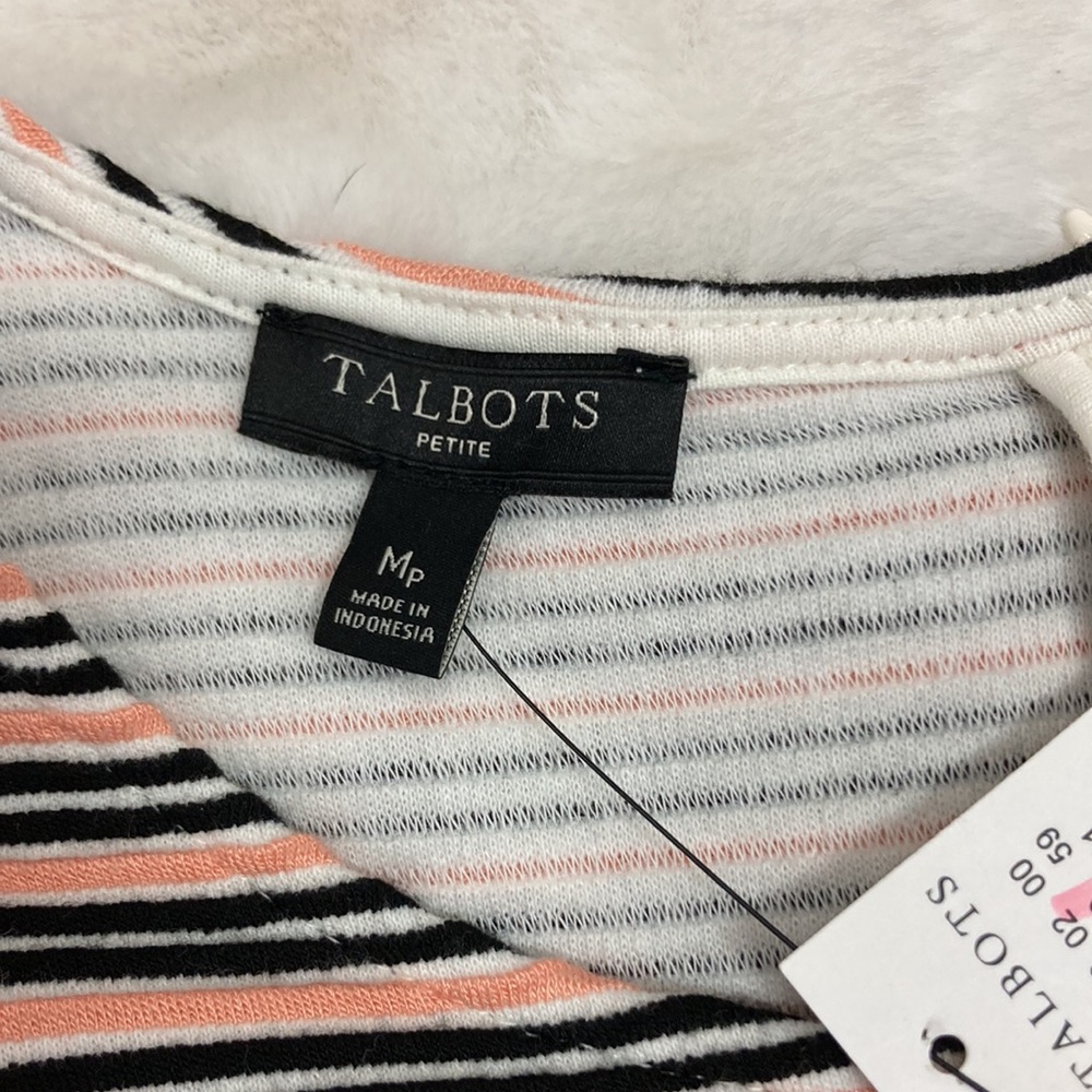 NWT Talbots Knit Top Size M Petite - Picture 6 of 7